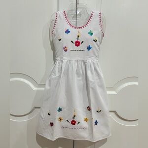 Mexican Girls Dress with Hand Embroidery.